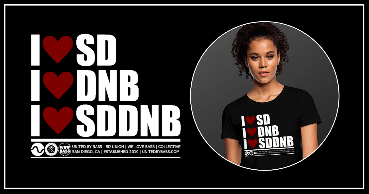 I Love DNB Merch artwork