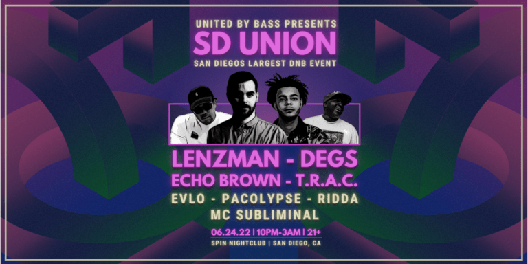 SD Union June 24 with Lenzman, Degs, Echo Brown & T.R.A.C.