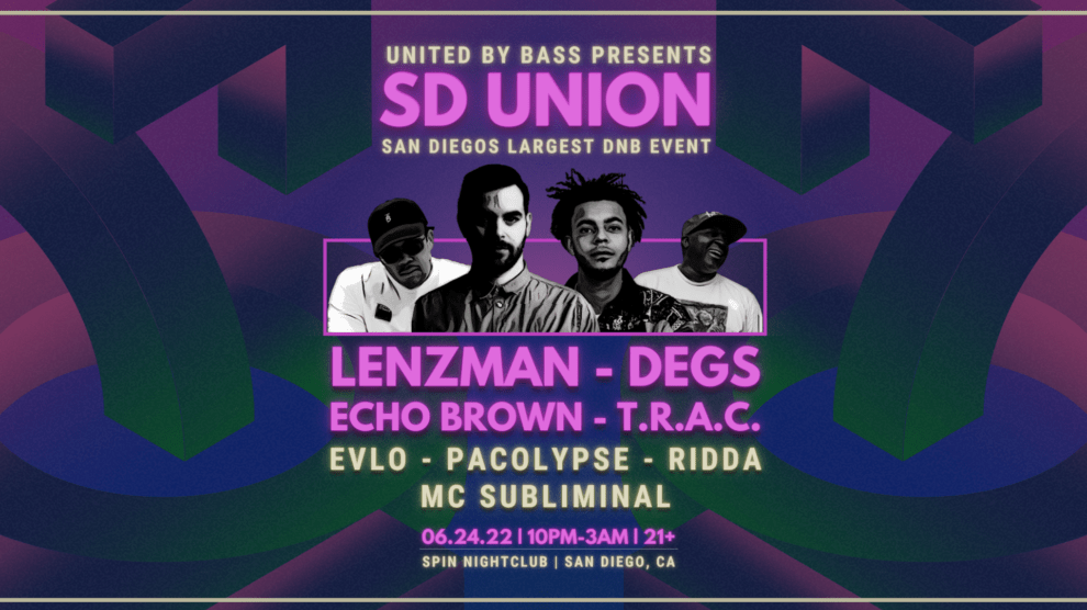 SD Union June 24 with Lenzman, Degs, Echo Brown & T.R.A.C.