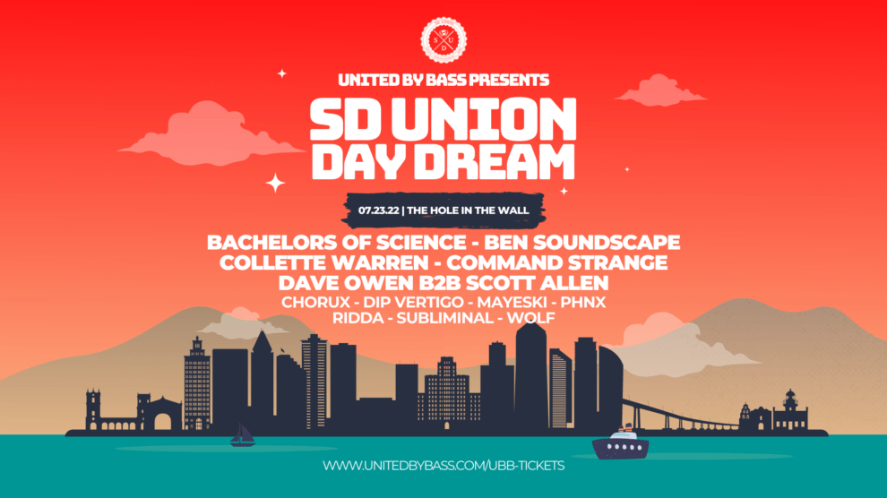 SD Union Day Dream DNB Day Party Artwork