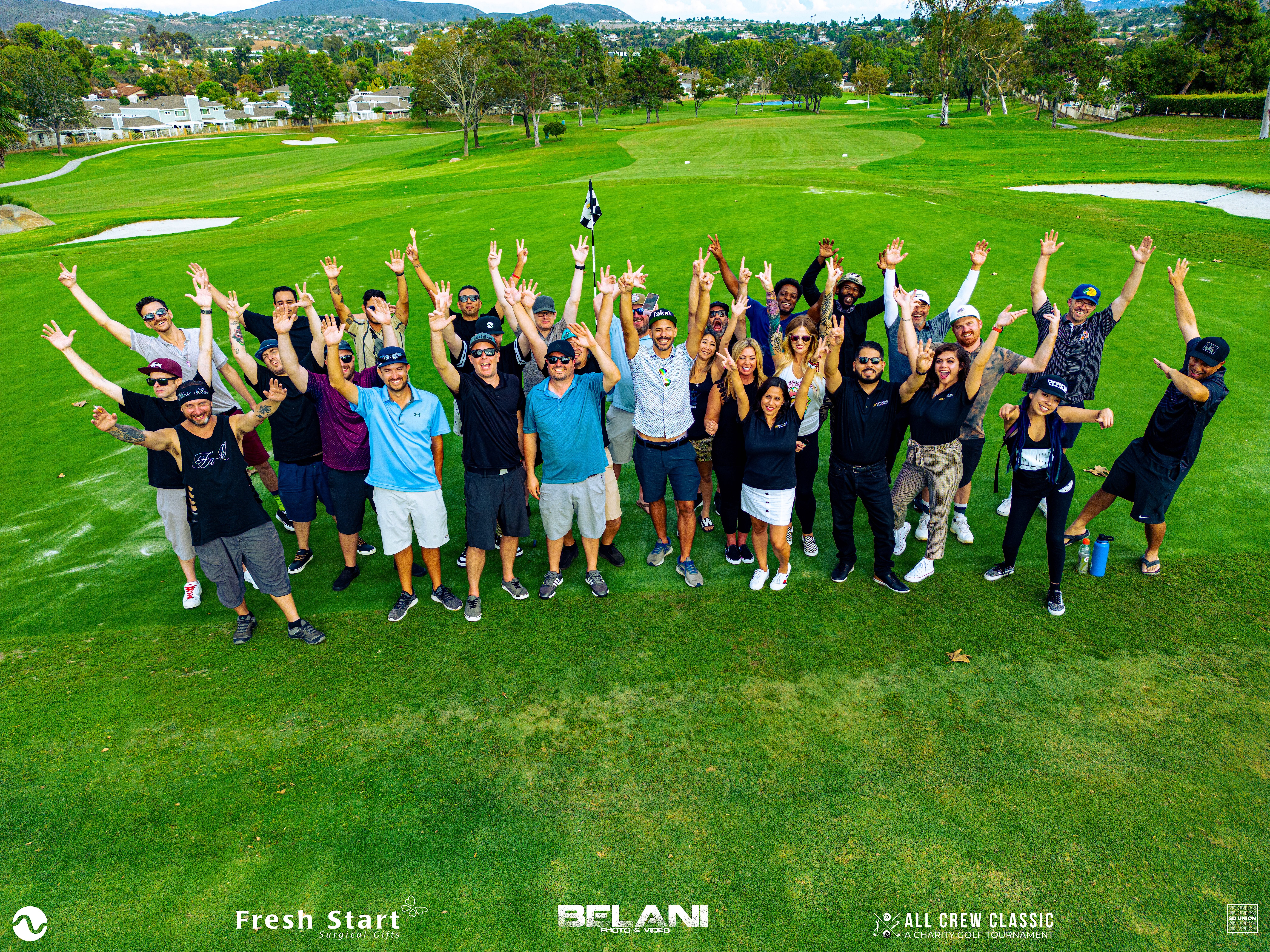 The All Crew Classic Charity Golf Tournament participants