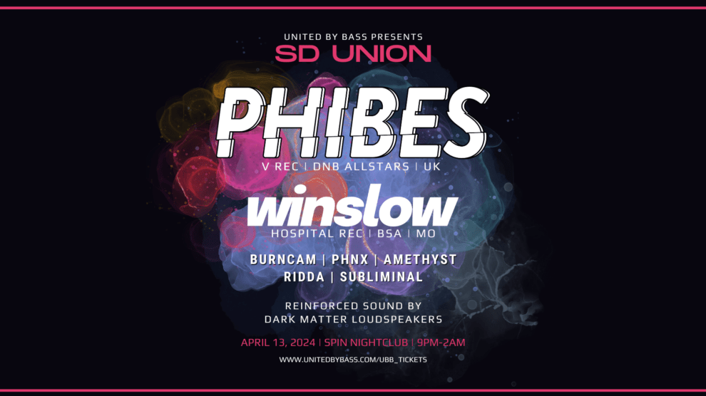 United By Bass Presents SD Union, Phibes, Winslow