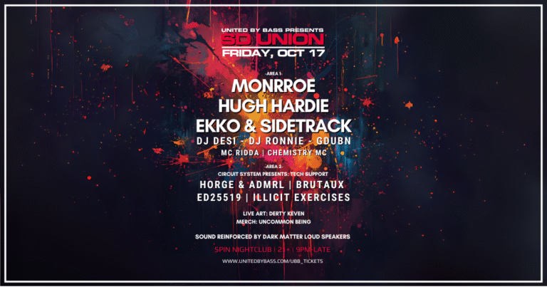 SD Union w/ Monerroe, Hugh Hardie, Ekko & Sidetrack, October 17, 2025