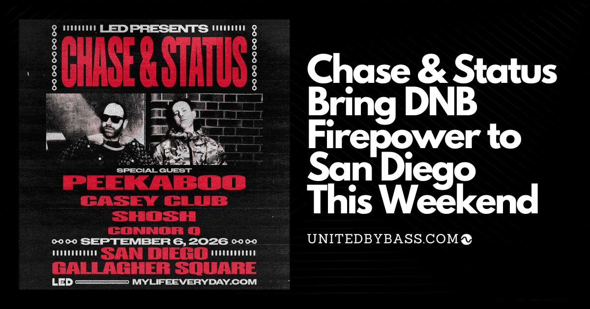 Graphic with Chase & Status headshots andf title: Chase & Status